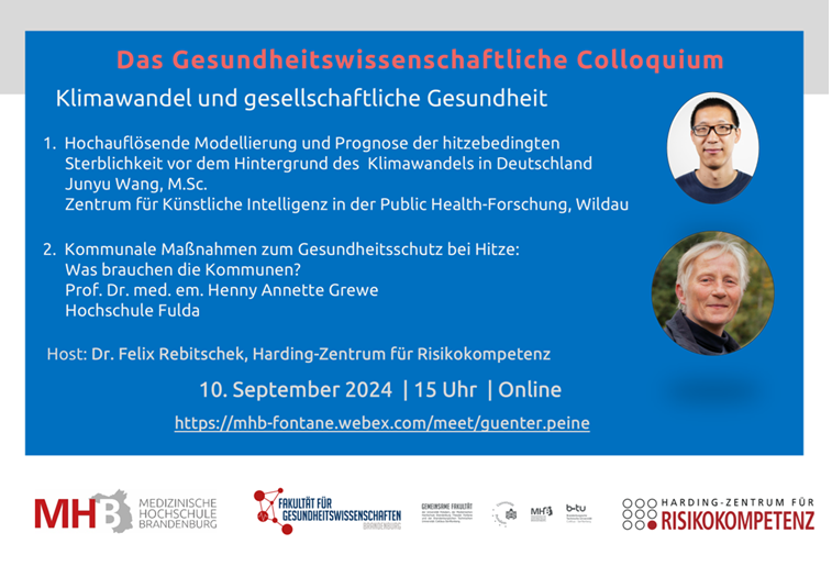 Einladung Gesundheitswissenschaftliches Colloquium September 2024