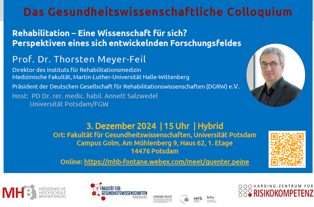 Einladung Gesundheitswissenschaftliches Colloquium Dezember 2024